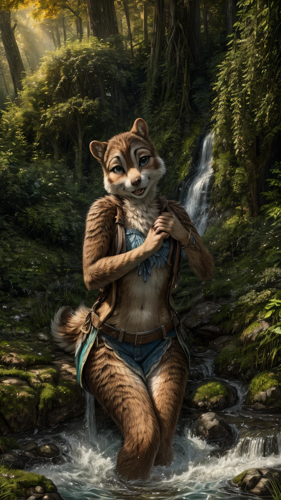 artwork (Highest Quality, 4k, masterpiece, Amazing Details:1.1), (( anthro furry cougar female)),laying near near a mountain top , wearing hiking gear(realistic white fur, detailed fur texture:1.2), ((photorealistic) (RAW Photo)), fangs, smile, sitting, paws, key visual, vibrant, studio anime, highly detailed, natural light, high quality photography, 3 point lighting, flash with softbox, 4k, Canon EOS R3, hdr, smooth, sharp focus, high resolution, award winning photo, 80mm, f2.8, bokeh