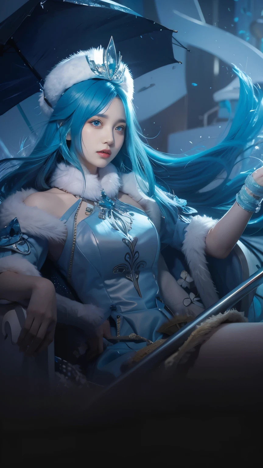 anime girl with blue hair and blue eyes in a white dress, beautiful avatar pictures, beautiful fantasy anime, anime style. 8k, anime style 4 k, artwork in the style of guweiz, ross tran 8 k, anime girl with cosmic hair, anime styled 3d, realistic anime artstyle, anime styled digital art, fantasy art style, inspired by Ross Tran --auto --s2