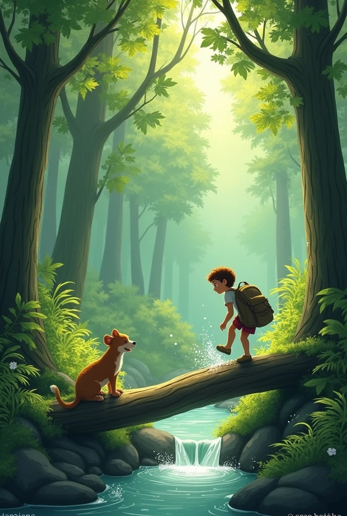 Era uma vez um menino chamado Lucas. Lucas era um menino muito curioso e adorava explorar a natureza. Um dia, enquanto caminhava pela floresta, He saw a small mouse running towards him. O ratinho parecia estar carregando algo em sua boca.