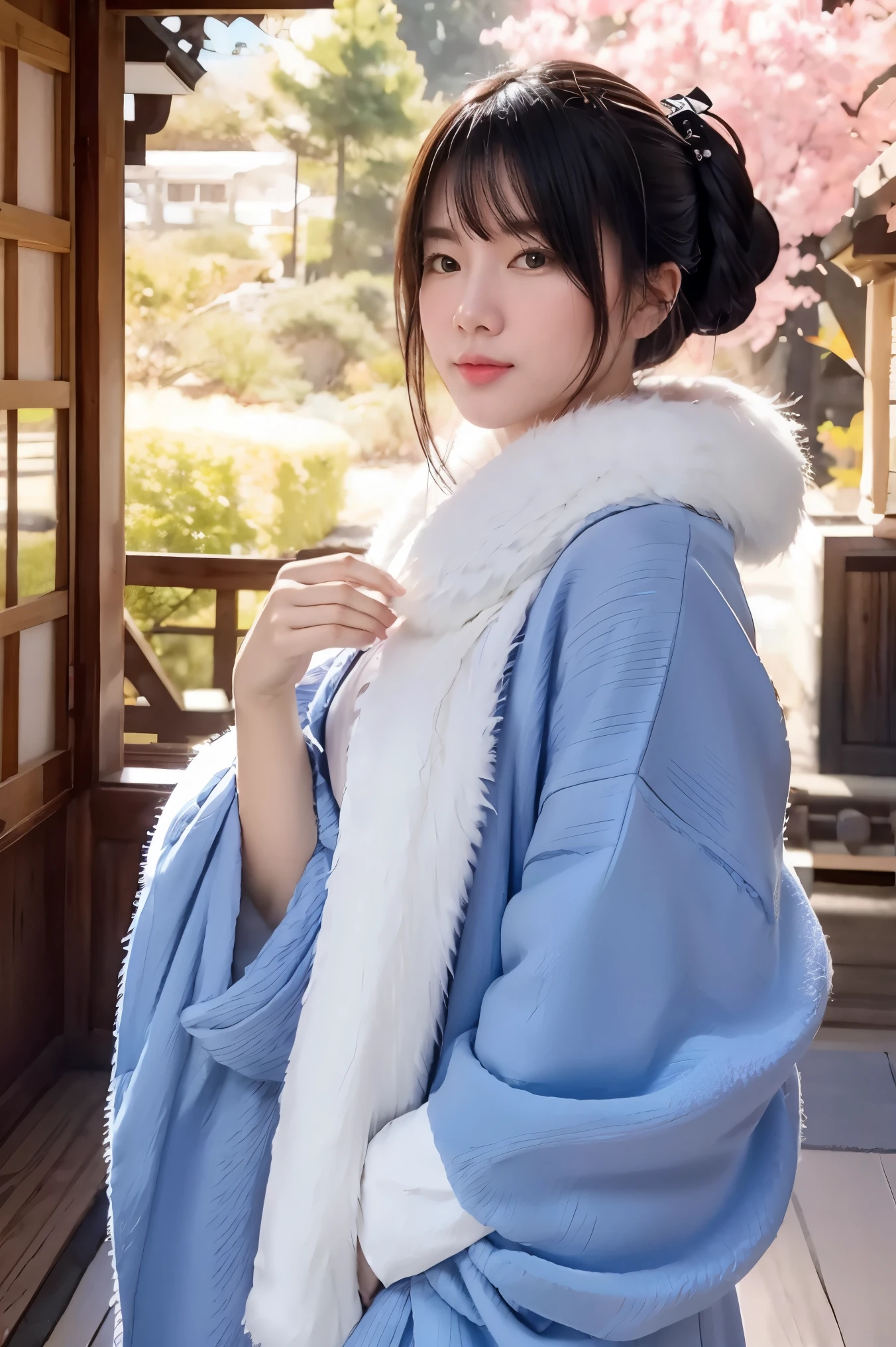 beautiful woman,hypernet,furry kimono