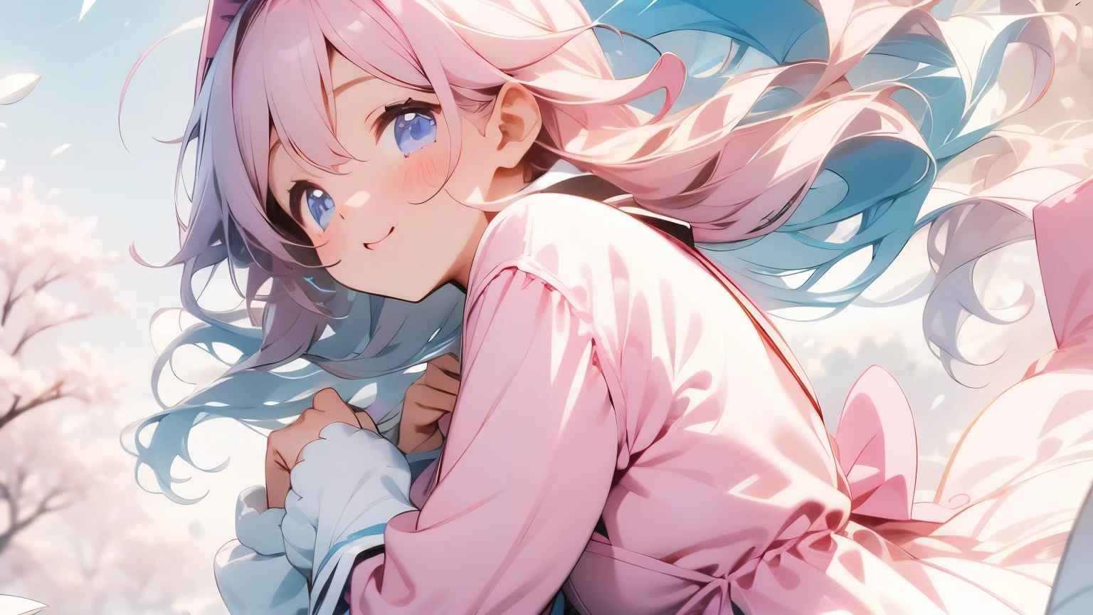 Innocent anime girl with tounge out