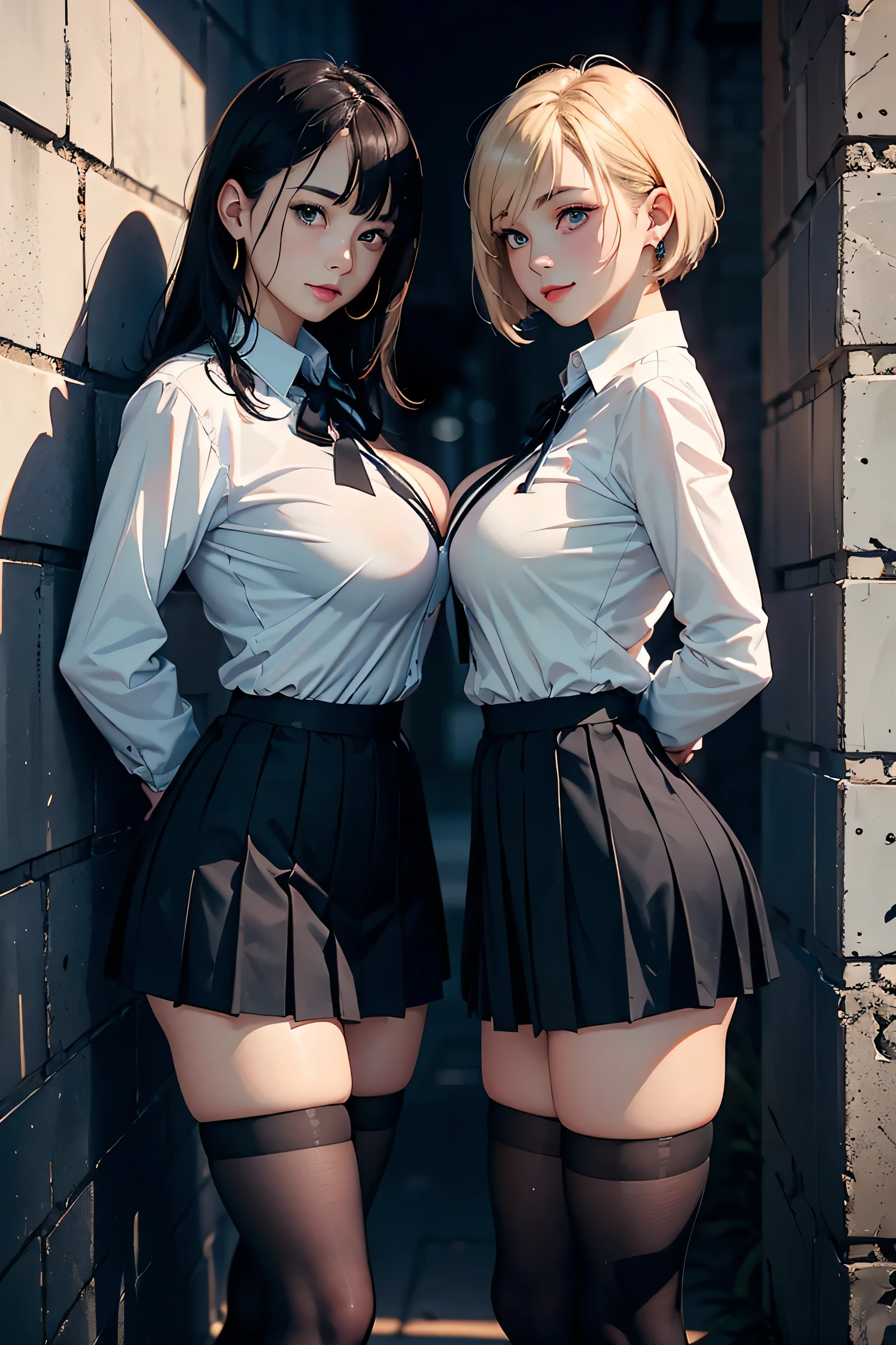 (masterpiece, Highest quality, High resolution, Super detailed, 8K, 4K),Full Body,(Very large breasts:1.6),Kitasan Black(umamusume),satono Diamond(umamusume)、gigantic breasts,narrow hips,(naked:1.5),smile、Cherry blossom trees、Blue sky、Gal、(Wearing a collar:1.5)、Earrings、Earrings、Thin legs,(Beautiful Face:1.5)、Blue sky、(Deep kissing),Sweat、Drooling、(shaved pussy),(Two Girls),Upper body close-up、Pink nipples、Sticking out tongue、Are standing、lily、Lesbian、navel piercing、Cooperative Titty Fuck、5 year old girl、(They are kissing)、Animal ears,Perfect pussy,Two bodies、Ecstasy、Climax、One of them resembles Kitasan Black、The other one looks like Satono Diamond
