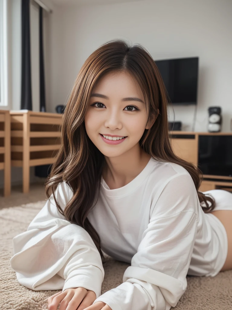 night、Smiling face、Inside the room
