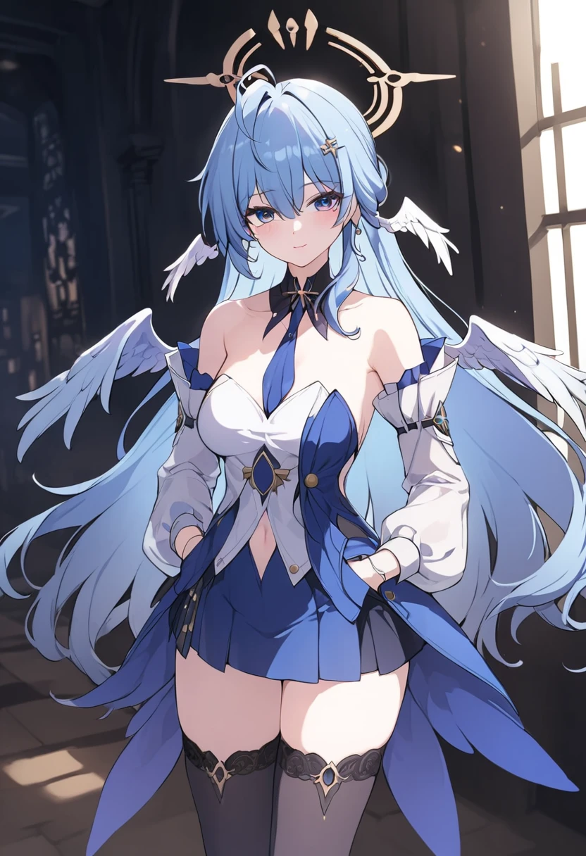 score_8_up, score_7_up, source_anime, 1girl, jingliu \(honkai: star rail\), long white hair with light blue tips,
BREAK (clothing cutout, cleavage, bare shoulders, elbow gloves, navel, skirt:1.2)
BREAK （super detailed），（beautiful eyes beautiful details eyes，Clean and delicate face），whole body，Standing posture,
BREAK indoors, library,
BREAK (masterpiece:1.2), best quality, high resolution, unity 8k wallpaper,NSFW ,(illustration:0.8), extremely detailed face, perfect lighting, extremely detailed CG, (perfect hands, perfect anatomy),