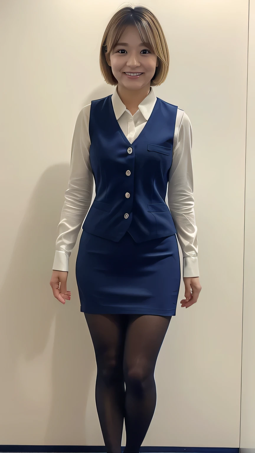 Japanese ID, Mature Woman, ((Chubby round face around 30 years old)), Wavy black hair with no bangs, Long Hair:1.65, Big twin ponytail:1.79, Flashy makeup, Fuller lips, Sexy Gaze, very cute uniform, ((dressing)), looking at the camera, Low angle shooting, Cute duck lips,((Very accurate and correct ???????)), (masterpiece:1.3), Perfect balance, Realistic photos, Full Shot, whole body, ((height: 182cm)), High heels, loafers, (2 Foot, Two Arms), ((Panty shot)),Big Breasts:1.95