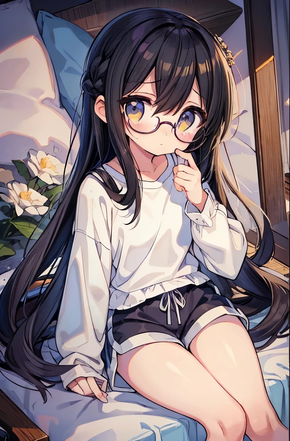 White bed