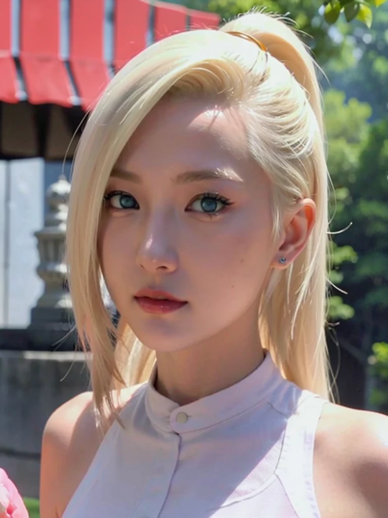 Ino Yamanaka standing with blonde hair ,Very beautiful And the body is nice tiktok video, talking , very cute features, cute features, 8 k ultra realistic, live footage, iphone video, live, real footage, trending on artstatoon, 