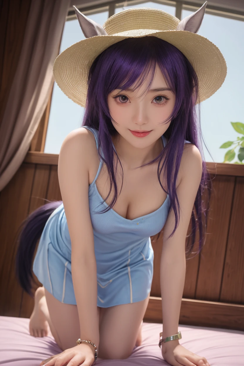 Roxy_Migurdia(Mushoku Tensei)、1 girl, Masterpiece、top quality、Naked, embarrassed, a tear, Blue eyes、crimson blue hair、double large braid, {underwear}、{half naked}、{tranquility}、{Panties on}、{{small}}、Satori、{{sexual}}、open legs,