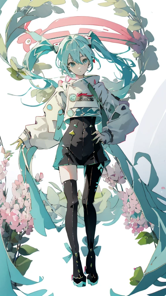 ((full body)),masterpiececolorful,The best quality in the best condition,Alone,One Girl,boots,Green Eyes,High resolution,View your audience,Stand on your own two feet,(( racing miku)) ，Hatsune Miku, Portrait of Hatsune Miku, Hatsune Miku Short Hair, Vocaloid, Hatsune Miku portrait, Mikudayo, 青緑色の髪のanime, Hatsune Miku Cosplay, Hatsune Miku's Face, animeスタイル4 K, anime, 魅力的なanime，midjourney，Colorful portraits