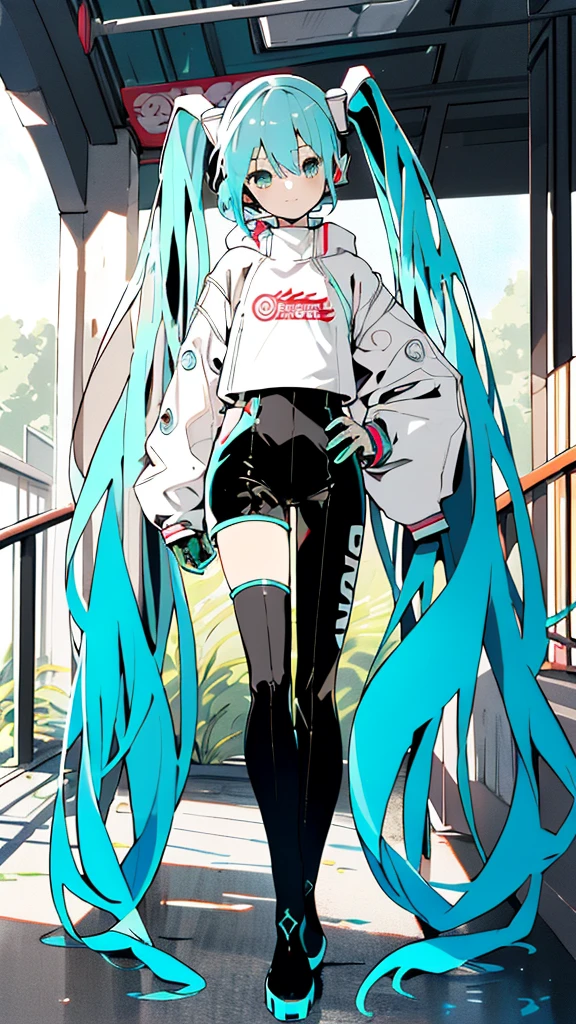 ((full body)),masterpiececolorful,The best quality in the best condition,Alone,One Girl,boots,Green Eyes,High resolution,View your audience,Stand on your own two feet,(( racing miku)) ，Hatsune Miku, Portrait of Hatsune Miku, Hatsune Miku Short Hair, Vocaloid, Hatsune Miku portrait, Mikudayo, 青緑色の髪のanime, Hatsune Miku Cosplay, Hatsune Miku's Face, animeスタイル4 K, anime, 魅力的なanime，midjourney，Colorful portraits