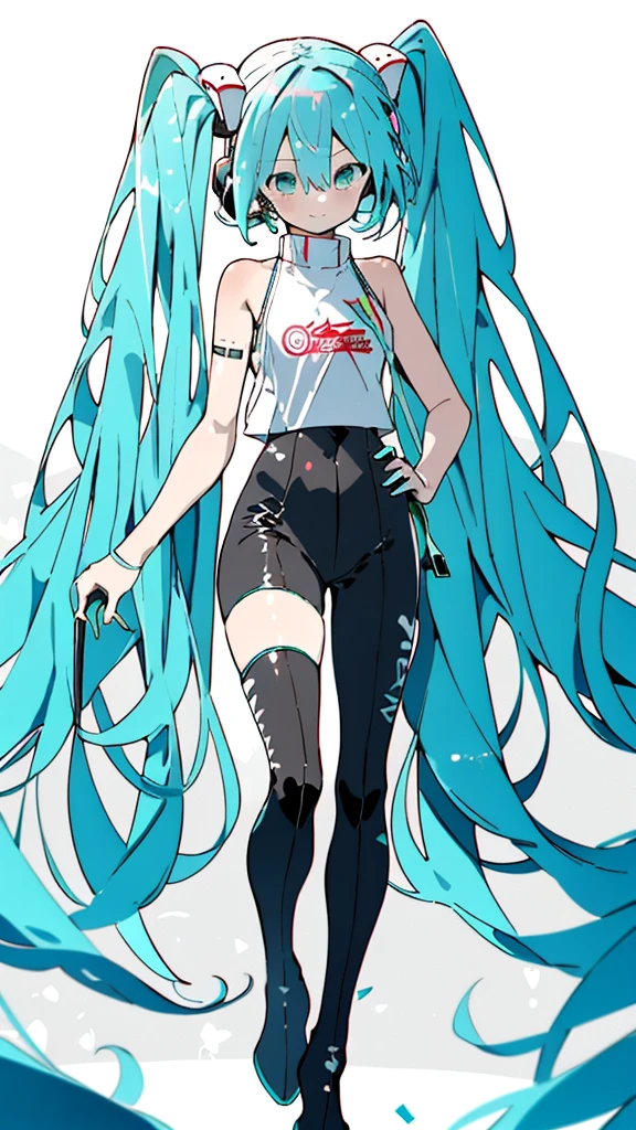 ((full body)),masterpiececolorful,The best quality in the best condition,Alone,One Girl,boots,Green Eyes,High resolution,View your audience,Stand on your own two feet,(( racing miku)) ，Hatsune Miku, Portrait of Hatsune Miku, Hatsune Miku Short Hair, Vocaloid, Hatsune Miku portrait, Mikudayo, 青緑色の髪のanime, Hatsune Miku Cosplay, Hatsune Miku's Face, animeスタイル4 K, anime, 魅力的なanime，midjourney，Colorful portraits