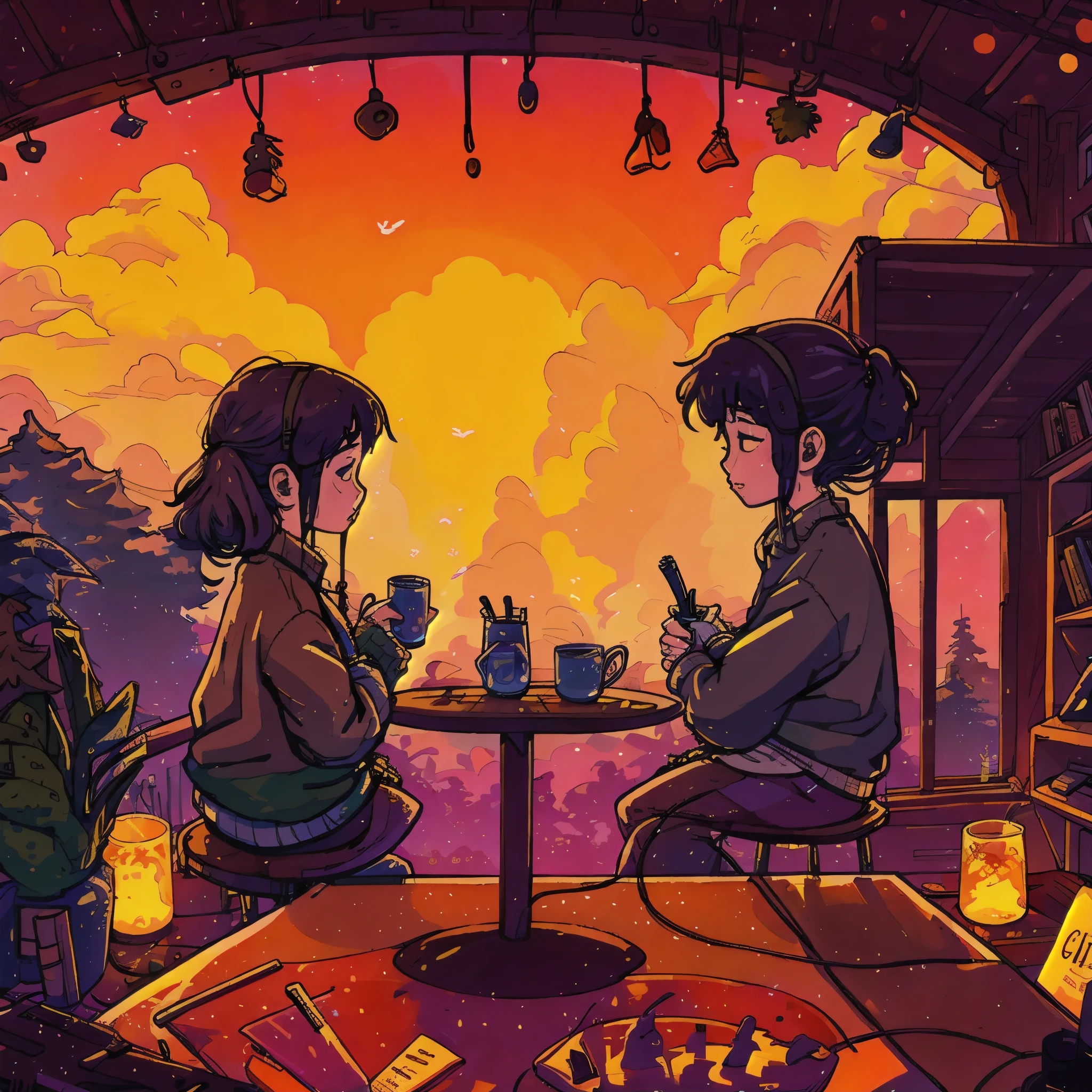 lofi chill illustration 