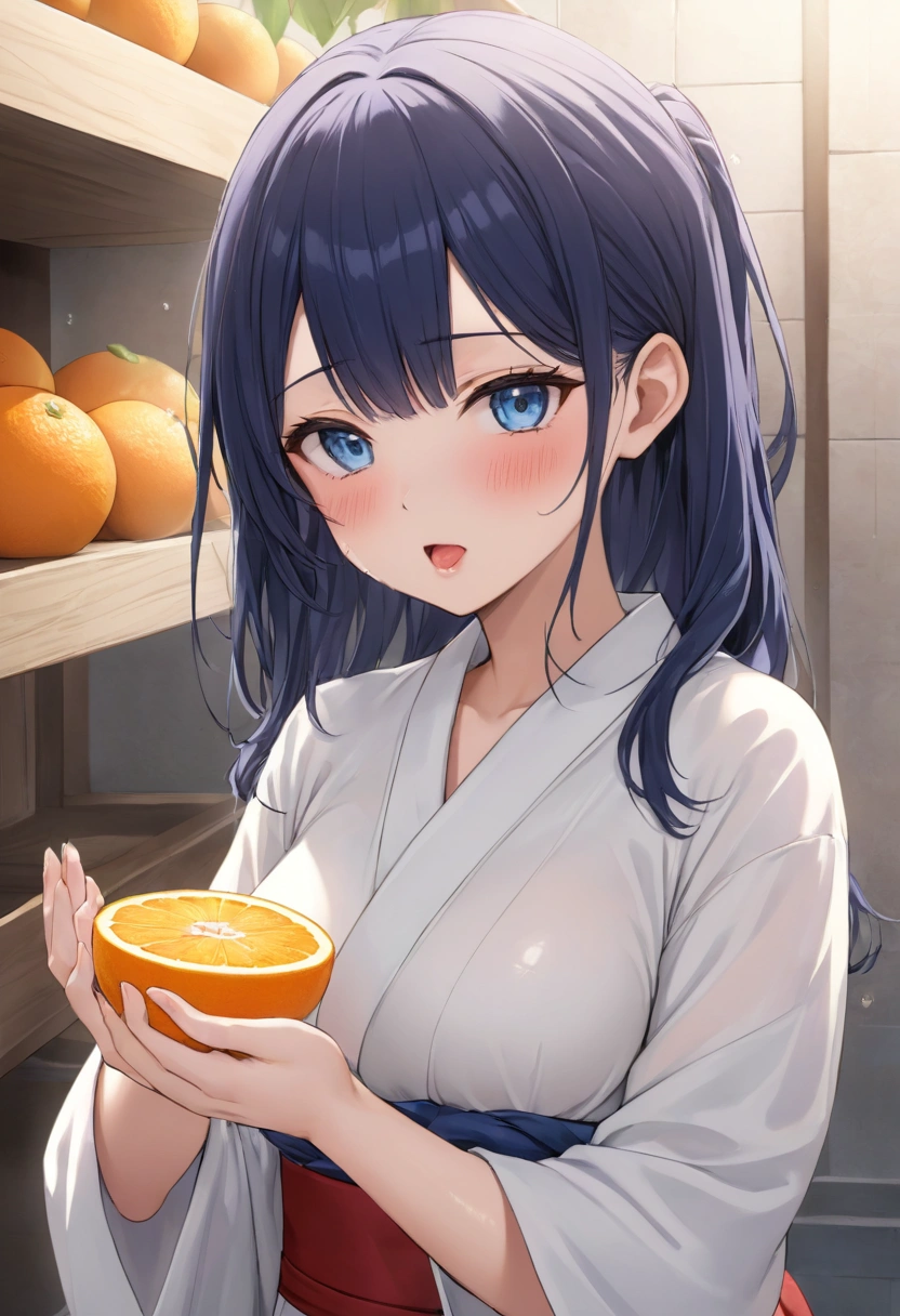 Estudiante japonesa con vagina llena de leche