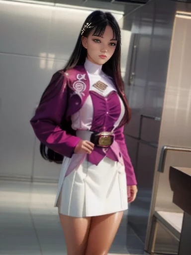 (extremely detailed cg), (best quality), one girl, perfect face,  shiny skin, shiny skin, wide hips, narrow waist,  ,may,jacket,...