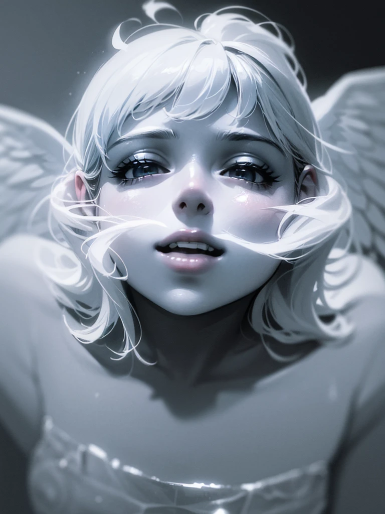 Tearful angels, rain, masterpieces,