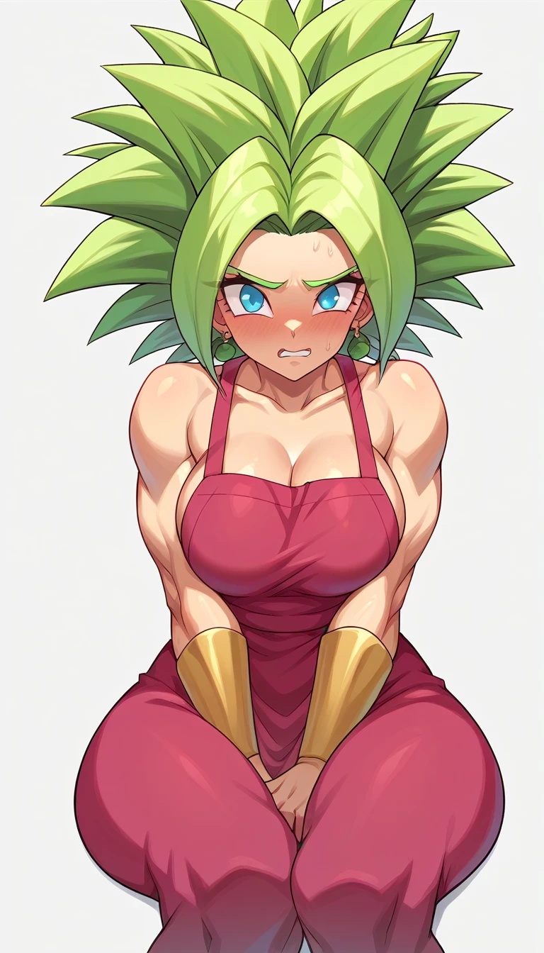 a cartoon picture of a woman, saiyan girl, broly, lucio as a woman, her belly button is exposed, high quality fanart, bulma from dragon ball, sfw version, fluffy green belly, revealing clothes, character is in her natural pose, badass pose, cell shaded adult animation, thicc, breasts covered and sfw 1, nude, vagina, tits