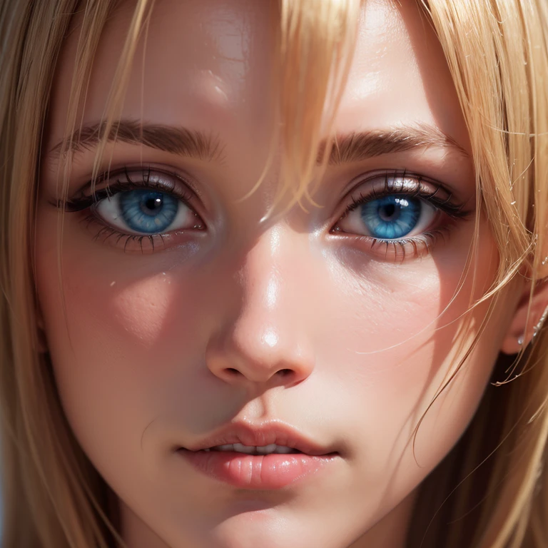 (Medium Close-up):1.6), Highest quality, masterpiece, Ultra-high resolution, (Realistic:1.4), RAW Photos, One person, Blonde Hair, blue eyes, Fine eyes and face,(masterpiece, Highest quality:1.2), One person, alone