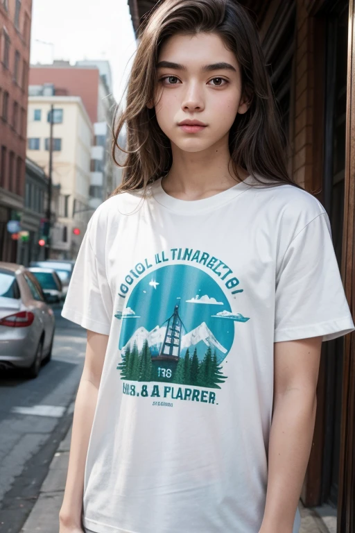 swedish woman, blond short hair, green eyes, 30 years old, eco activist, smirk, planting flowers, long distance shot, wearing t-shirt and shorts