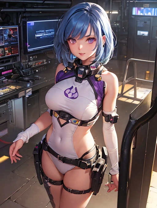 a female Nsfw cyborg,having a mechanical huge swords,futuristic weapons,erotic posing,anal,doujin,hentai,kawaii,stylish,pussy,busty, pubic hair,glamour,transparent blue color tone,psychedelic costume,armored,A Cyberpunk dystopian girl,fantasic dystopia,dystopian scape,bladerunner,ghost in the shell,photorealistic,psychedelic colourful tone,posing,armed,guns,weapons,masterpiece,ultimate detailed,8k,detailed background