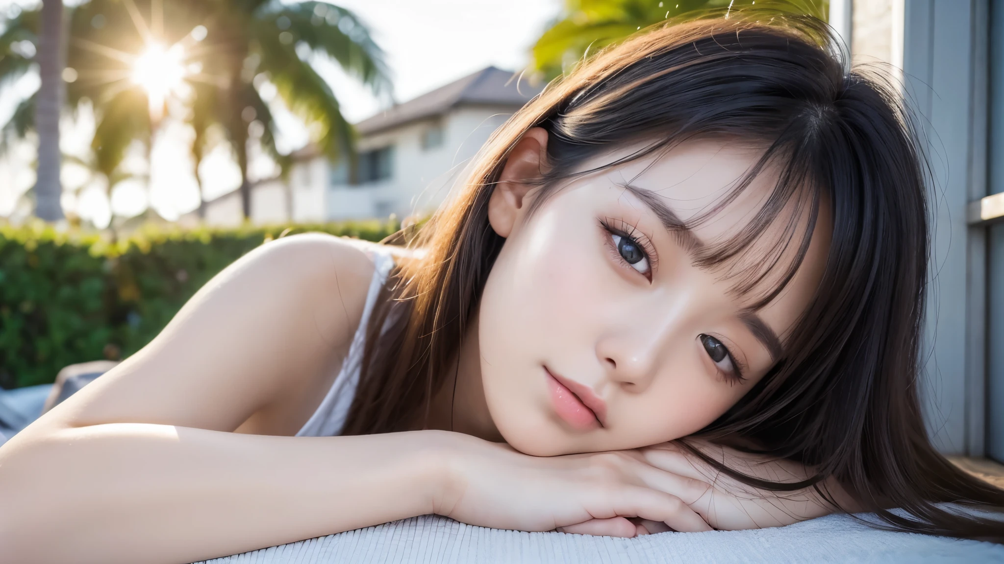 (Raw photography、top-quality)、(realisitic)、(Cat's ears:1.2)、top-quality、masterpiece、extremely delicate and beautiful、ighly detailed、nffsw、Unity、2k wallpaper、detaile、masterpiece、top-quality、huge filesize、ultra-detailliert、hight resolution、ighly detailed、1girl in、Slim body、(Short sleeved shirt:1.1)、(uniformss:1.1)、(pleatedskirt:1.1)、Porcelain Skin、(Brown hair)、see the beholder、close up of face、straight haired、 extra detailed face, extremely detailed eye, Smile, Sateen ,