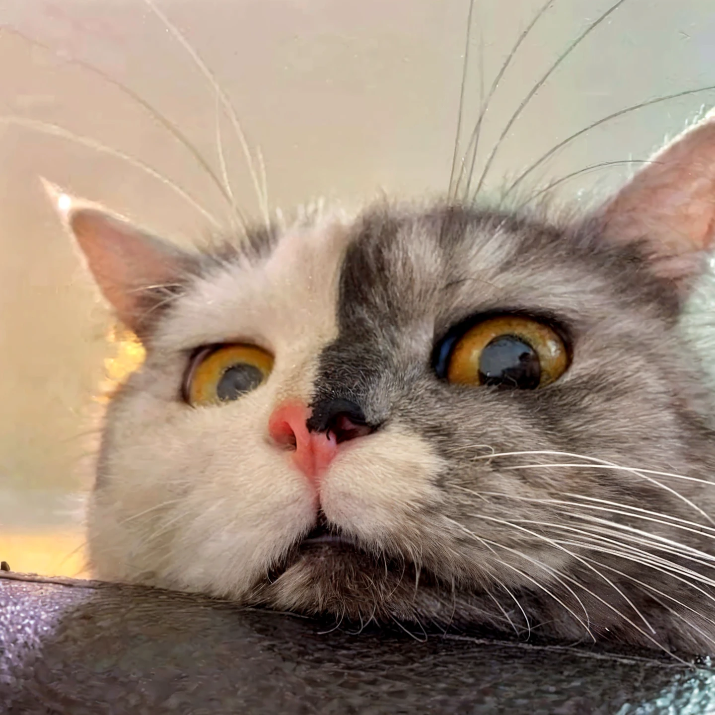 There is a cat that is laying down on a couch - SeaArt AI