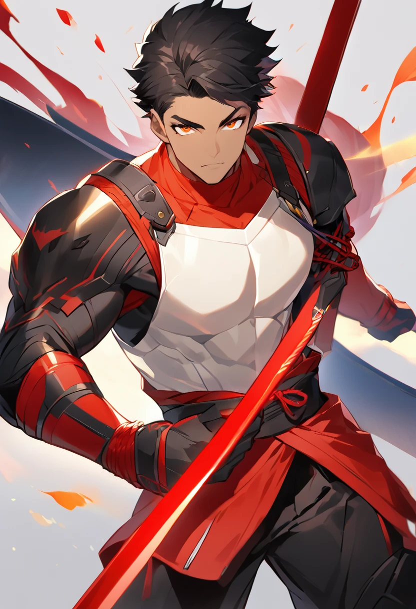 Roman Legionary Teenage Youth Male Short Jet Black Hair Red Helmet Plume Athletic, but with a musculature without exaggeration Base to do it Shisui Uchiha from the Naruto series and anime.
Uchiha logo on the left chest of the armor 