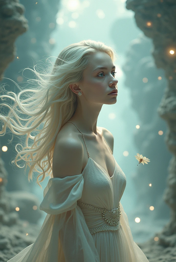 (masterpiece, top quality, best quality, official art, beautiful and aesthetic:1.2), (1 naked girl:1.2), cute, extreme detailed,(abstract:1.4, fractal art:1.3),(silver_hair:1.1), blue eyes,colorful,highest detailed, Beautiful girl trapped inside a big soap bubble,Game of Thrones,Tai Chi,teen