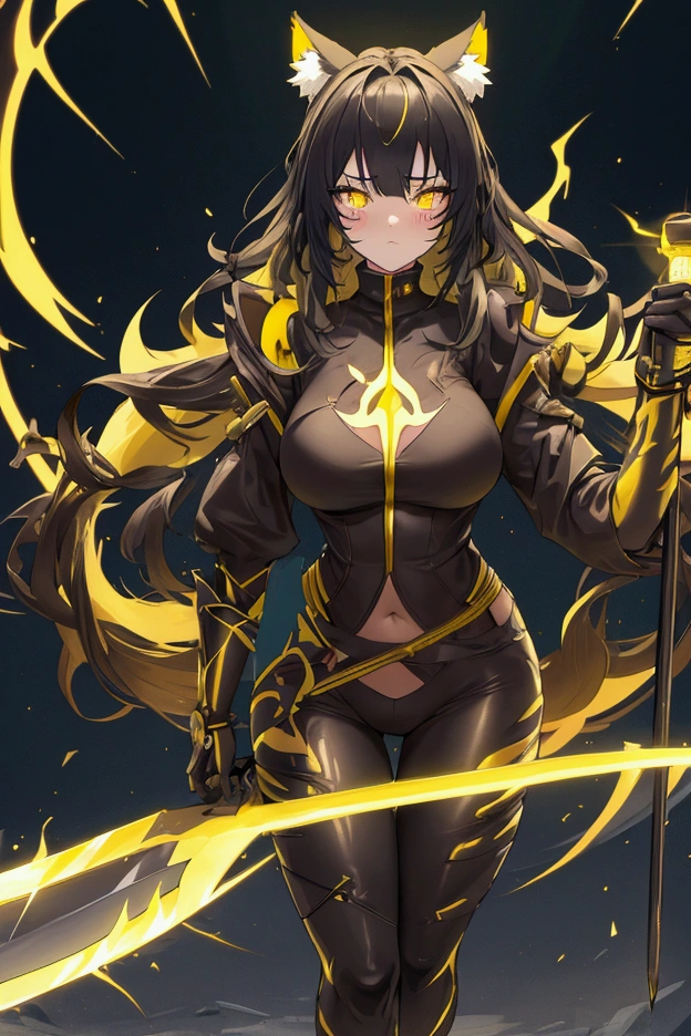 Highest quality Highest quality Draw a face carefully High-definition anime-style face Super Glowing Skin Long black hair Golden Eyes Brown full body suit Khaki pantyhose Succubus lure smile Back view Rear view Ass close up