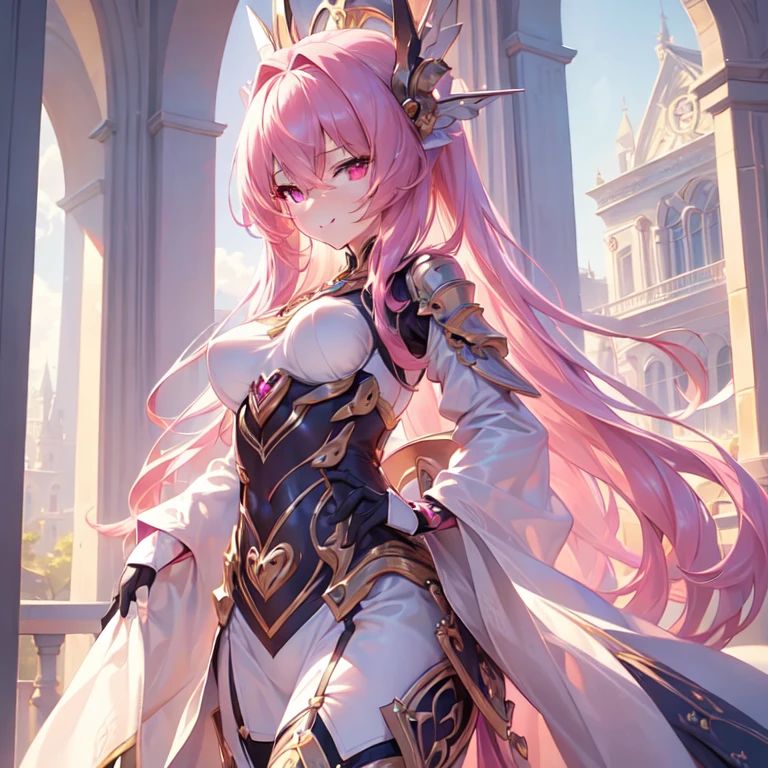 ((masterpiece)), ((Best Quality)), (Very detailed), ((cute)), cute, (Nice), ((sexy)), (device), ((Very detailed)), 4K, (8k), Best Quality, (beautiful), One Girl, , Shiny skin, Pink Hair, Long Hair, Raise both sides, Pink Eyes, Magical Girl, , Small breasts, smile, Miracles of god, god&#39;, god聖な光, god Bless, Holy Virgin, (Perfect Anatomy:1.3), beautiful手, beautiful fingers, ((Pink high leg leotard:1.3)), White ruffle skirt, Pink gloves with white frills, Pink knee-high socks, Hair tied with a red ribbon, magic circle, Pink magic light, Starlight, Pink Crystal, Shine, Black background, Dynamic pose, Dynamic Angle, Cowboy Shot,By god, ((masterpiece)), ((Best Quality)), (Very detailed), ((cute)), cute, (Nice), ((sexy)), (device), ((Very detailed)), 4K, (8k), Best Quality, (beautiful),milky way,Shooting Star