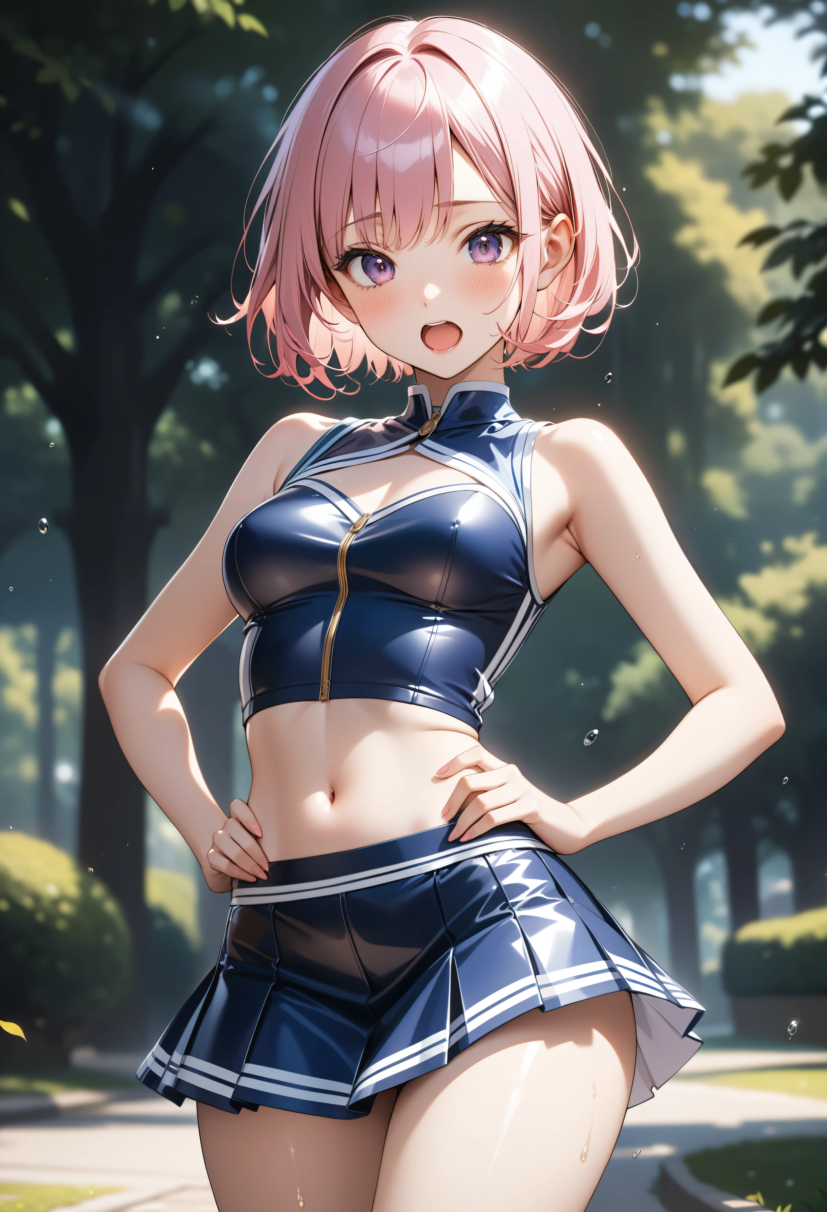 Anime Style, Vibrant, Studio Anime, Very detailed, One girl, (Sailor Warrior Uniforms), Redhead, Medium Hair, Bobcut, Big Hair, humid, Mature Woman, Sensual , (ultra detailed breast skin texture, ultra enormous gigantic breast expansion, ), ((pov, )), (pov, cinematic lighting, hetero, in nanoha style, girls, spreading legs, cameltoe, skirt , detailed pointy breasts, detailed skin, ), 
