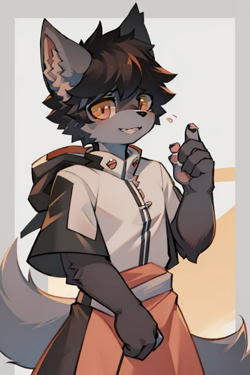 eyes with brightness, in a panoramic view,Character focus,Full body like,独奏,solo person, Correct human anatomy。male people,Furry male wolf(Dragon and wolf combined),eyes blue,Blue skin,A pair of dragon wings, Gray hair(The long),Wear white ear headphones,There is a pair on the forehead(Little big breasts柄)Blue horn fluorescence,In the forest,the night,starrysky,On a cliff,Take control of the magic,Ice floating all around,White down jacket,grey shorts,Sports socks,Looking at the night sky,ssmile,DOA,Young style,height of one meter seven,Handsome, There is a wolf tail,k hd,8K,1440*2048