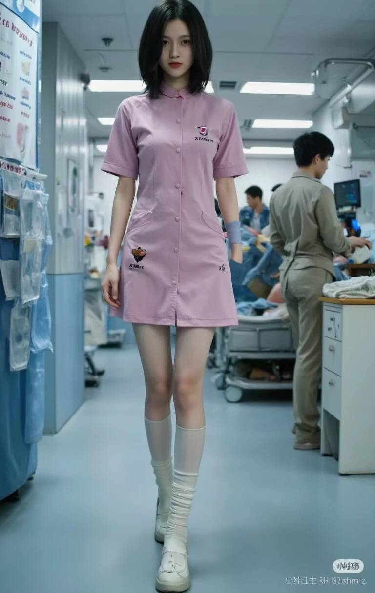 A beautiful Japanese girl with fair skin and angelic features......... She is a ager、Looks like a slender middle school student. The girl is wearing a ballet costume, tome'a little embarrassing for her. She has a childish appearance with a flat chest. The stage is a hospital, especially in pediatric wards. The doctor is conducting a medical examination of the girl, Includes genital examination. The atmosphere inside the hospital is professional and clean......... The girl is a little nervous about the vaccination she is about to receive......... The artwork is、Must be realistic, Highly detailed photorealistic quality, high resolution render。. Color palette should be soft and pastel, Gives a cute and innocent atmosphere. Lighting should be balanced and natural, Beautifully illuminate the scene.、Show nipples、Underpants1becomes a sheet、Flipping through underwear、Pained look、receive an injection、Hold the knife、Rehabilitation、male scary sexual doctor、sexual harassment、Examination without clothing、male genitalia-shaped device、Diagnosis of female genitalia、Pediatric specialty hospital、Vibrator