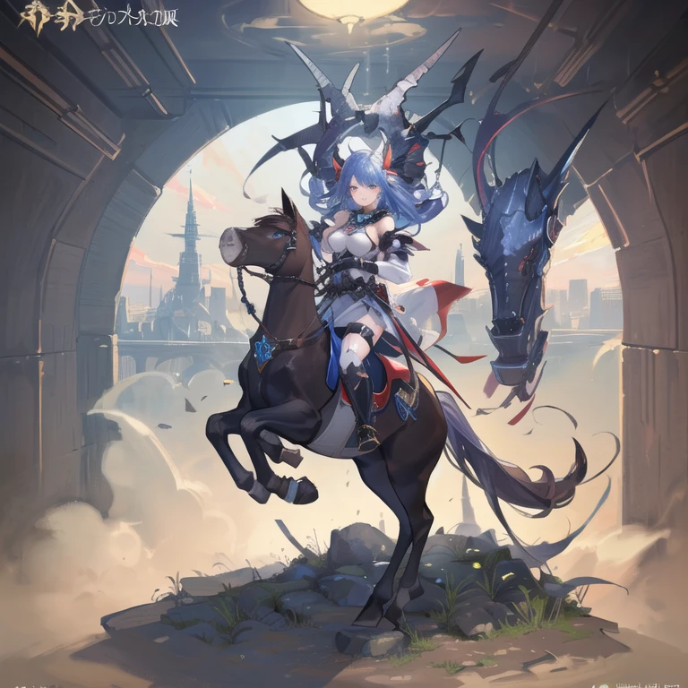 fantasy, 1angel_girl, teen, brown_hair, ponytail_hair, (dark_skin)+, bare_shoulder, navel, thigh,silver_shiny_armor, white_clothes,waist_armor, glebe, hold_swords, big_, angry, dynamic_fighting_pose, floating, (1pair_white_wings), sunrise_city_background,(pelvic_curtain)++, open_mouth, headgear, large_ass