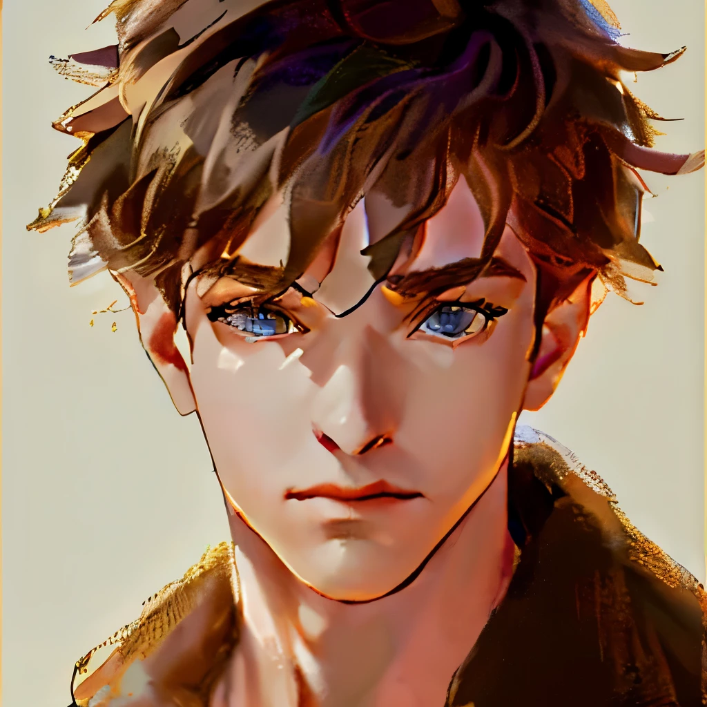 DBfantasyart, masterpiece, 1boy, 8K resolution, cinematic render of beautiful sexy male character design, adventurer, fashionable, concept art, messy hair, black short hair, highly detailed, smirk, looking at the camera, extremely detailed eyes, brown retina, ultra detail