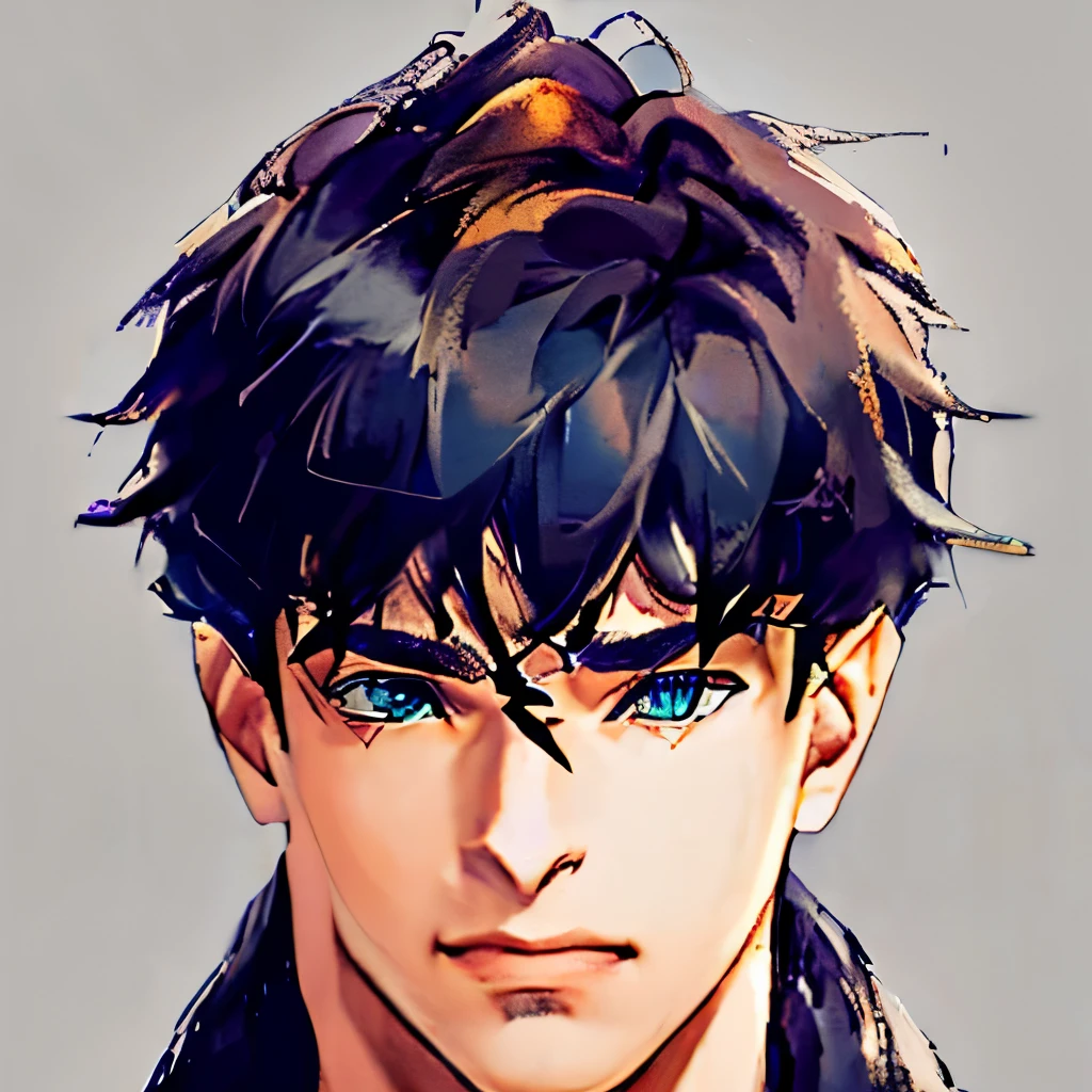 DBfantasyart, masterpiece, 1boy, 8K resolution, cinematic render of beautiful sexy male character design, adventurer, fashionable, concept art, messy hair, black short hair, highly detailed, smirk, looking at the camera, extremely detailed eyes, brown retina, ultra detail