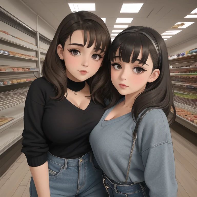 Beauty mother-in-law Height difference shopping Supermarket Black Hair Straight long hair hairpin White mesh fishnet tube top ((Mother and kiddaughter have beautiful breasts)), micromini skirt squat, broken home, gang, (masterpiece), best quality, expressive eyes, perfect face, ((a teary beautiful kid girl being spanked)), many lewd kids, unclad, skirt lifted, (red bottom), pinned down, puffy nips, damsel in distress, ((cute body)), (leg spread open),ryona, short, slap mark, dripping, spurting