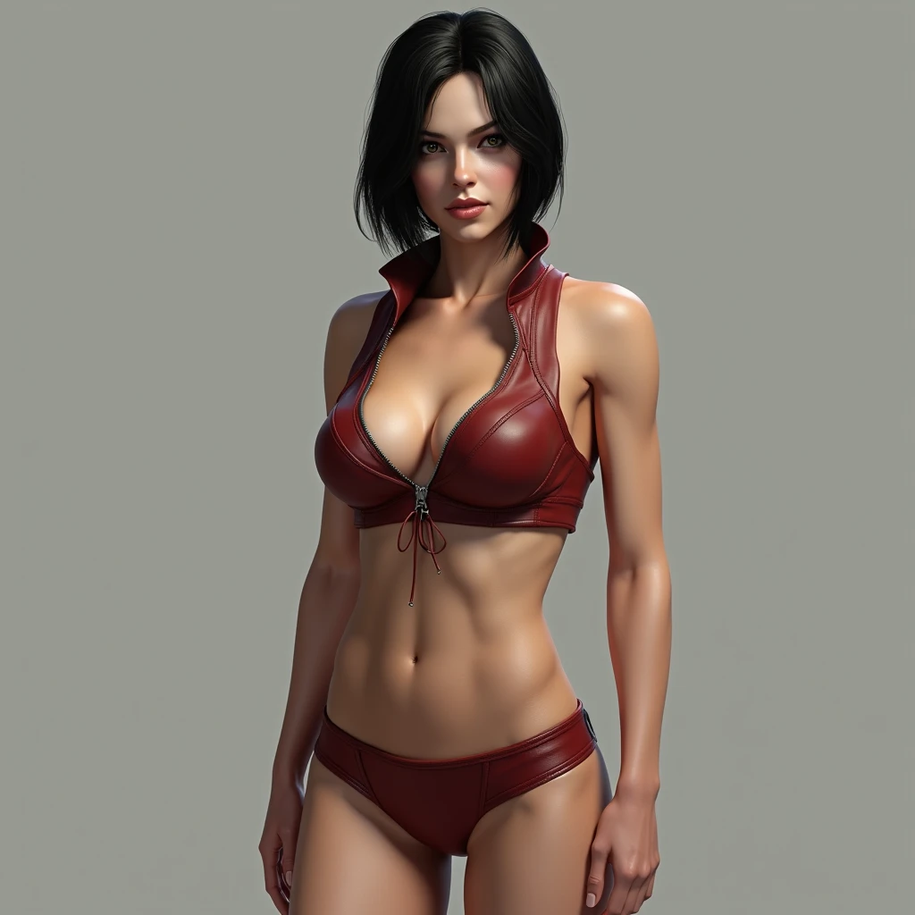 ADA WONG realistic,fullbody, short black hair, delicate and messy, the scene, delicate skin, detailed body, muscular,FLAT STOMACH, WIDE HIPS, MUSCULAR LEGS, thick thigh, wide hips, muscular arms, have many, long tribal tattoo of lines on the ass,bulging veins on the body, veins, muscular veins, abs, thighs thick, blue eyes, natural skin texture, reveals slim abs, skin shines, skin shines, wet skin, soaked, skin shines, oily skin, in the Mediterranean, height contrast, realistic skin, skin pores , intricate details, with black background, high contrast, realistic skin, skin pores, intricate details, RAW photos, bright lips, luscious lips, pretty nose, realistic rendering, immersive atmosphere, light and shadow contrast, light moody, , realistic skin, skin pores, nude naked
