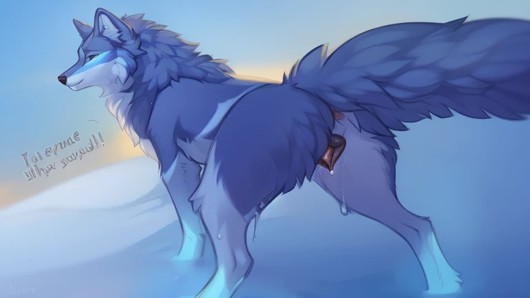 furry female, solo, dagasi_style,, furry, wolf girl, sitting, low view, from behind, soles at spectator, showing soles, shocked, paws, 3 toes, barefoot, paws, werewolf, worgen, world of warcraft, female worgen, gray fur, torn clothes, camel toe, looking back at viewer, black pawpads, forest, lake, fireflies on background, night, fullmoon, post transformation, after transformation, open mouth, aroused expression, canine pussy, anus