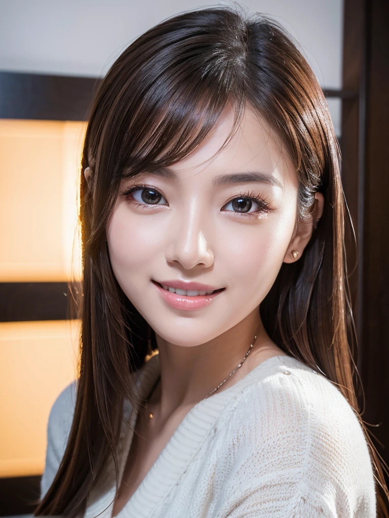 (Highest quality、Tabletop、8K、Best image quality、Award-winning works)、(One Girl, :1.3)、Sleeveless, (Red eyeshadow:1.2)、Perfect Makeup、Long eyelashes、Ultra-high definition sparkling eyes、Ultra HD Hair、超High resolutionolution glossy lips、超High resolutionのPerfect Teeth、Ultra HD cute face、Brown Hair、(Very short straight hair:1.1)、look at me and smile、[clavicle]、Accurate anatomy、(Face close-up:1.5)、Luxury Love Hotel、(The most atmospheric and warm lighting:1.2)、Blurred Background、With bangs、Ultra-high-definition, shiny, moisturized face、超High resolutionの輝く肌、most Detailed face、Ultra high resolution Detailed faces、超High resolutionolution hair、Fashion model, 25 years old [[[[close]]], [[[[chest]]]], [[[[head]]], [shoulder]]]]], Perfect Eyes, Perfect Iris, Perfect Lips, Perfect Teeth, Perfect Skin, Soft Front Light, shine, High resolution, (Soft colors: 1.2), Highest quality, masterpiece, 超High resolution, (photoRealistic:1.37), RAW Photos, One girl, Long Hair, Beautiful Eyes, Beautiful Face, 詳細な目and顔, T-Shirts, Dynamic Lighting, In the Dark, Tabletop, Highest quality, Realistic, Very detailed, finely, High resolution, 8K壁紙, One beautiful woman, Light brown messy hair, He is wearing an open-headed shirt., Sharp focus, perfect dynamic andposition, Beautiful and detailed, Thin Hair, Detailed Realistic skin texture, smile, close portrait, model Body Type, mile, model Body Type, Body Type,chestの谷間, Tropical Beach, Long and slender legs Translated with DeepL.and (Free version)Highest quality, masterpiece, (Realistic:1.2), 1 Girl, Detailed face, Beautiful Eyes, (masterpiece:1.2, Highest quality), (fine Beautiful Eyes: 1. 2), (Very detailed CG Unity 8K 壁紙, masterpiece, Highest quality, Very detailed, 最高の写真超High resolutionの輝く目、細部まで描かれたBeautiful Face、超High resolutionの光沢のある赤い唇、Big Breasts、chestの谷間、Fashionable headlaces、camisole, ((masterpiece)), (Super detailed