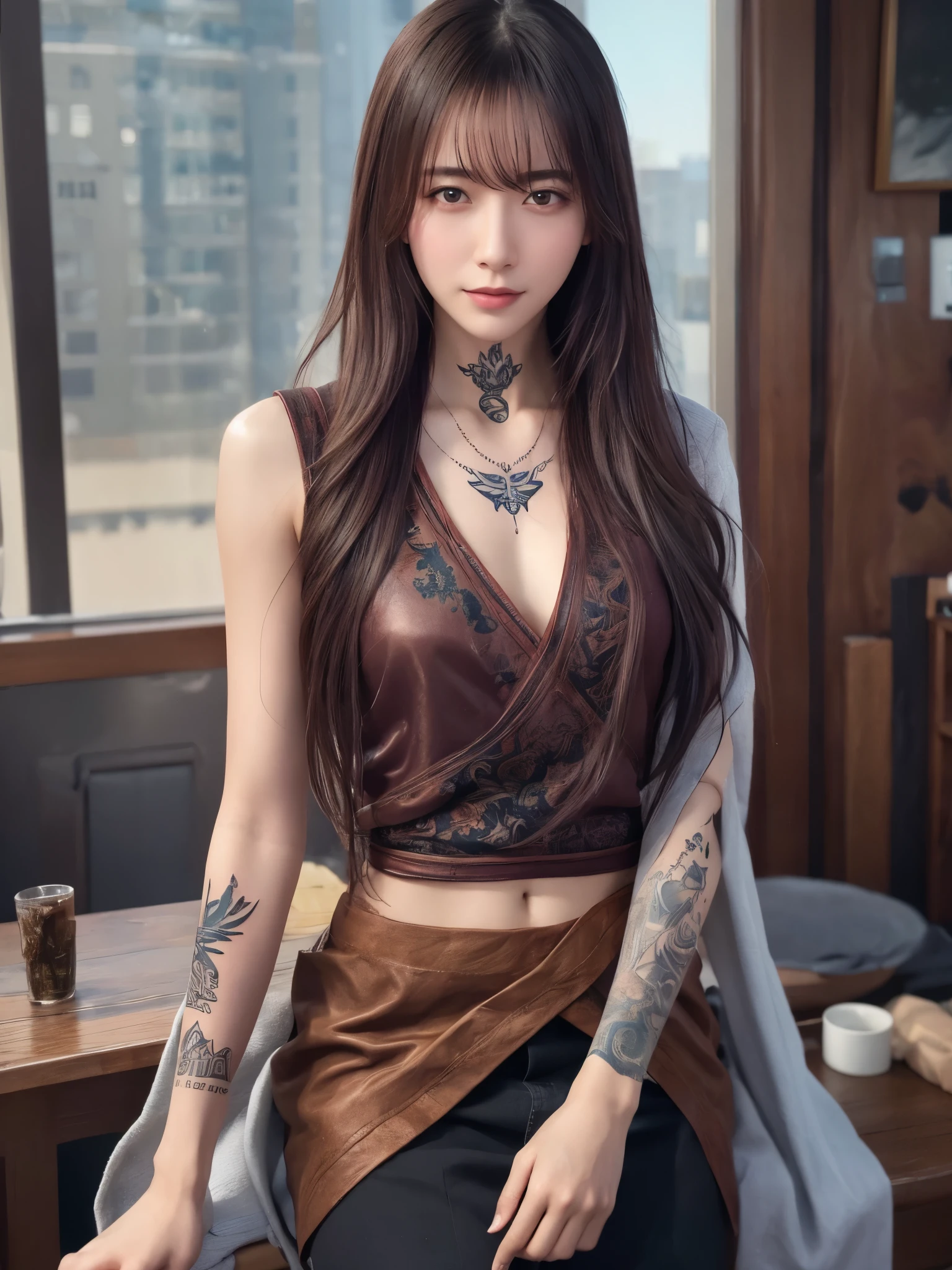 Arafad man with tattoos，Tattoo on arm, Written by Yang J, alena aenami and artistic germ, artistic germ and ruan jia, extremely detailed artistic germ, [IG model | artistic germ, Fanart Best ArtStation, Beautiful digital art work, Epic fantasy digital art style, deviantart artstation cgscosiety