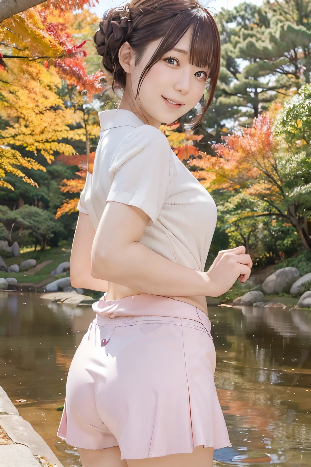 1woman,(masterpiece:1.8),photo-realistic,16k,(beautiful 40s japanese plump lady:1.3),(jacket,frilled blouse:1.4),belt,(denim pants:1.4),pumps,(whimpering:1.6),(panicking:1.6),(crying:1.7),(handing on wetting crotch with both hands:1.2),(park,cherry blossom tree,night:1.4),crowd,(wetting:1.3),(dripping pee:1.3),long hair,straight hair,black eyes,MILF,curvy,(huge breasts:1.2), makeup,lipstick,eyeliner,mascara,eyeshadow