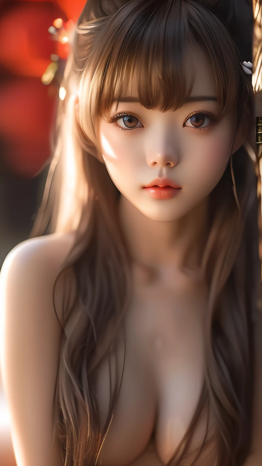 (((upper body))), NSFW, naked, ((detailed face, professional photography)), ((sfw, (zettai ryouiki:1.4), 1 Girl)), Ultra High Resolution, (Realistic: 1.4), RAW Photo, Best Quality, (Photorealistic Stick), Focus, Soft Light, (()), ((Japanese)), (( (young face))), (surface), (depth of field), masterpiece, (realistic), woman, bangs, ((1 girl))