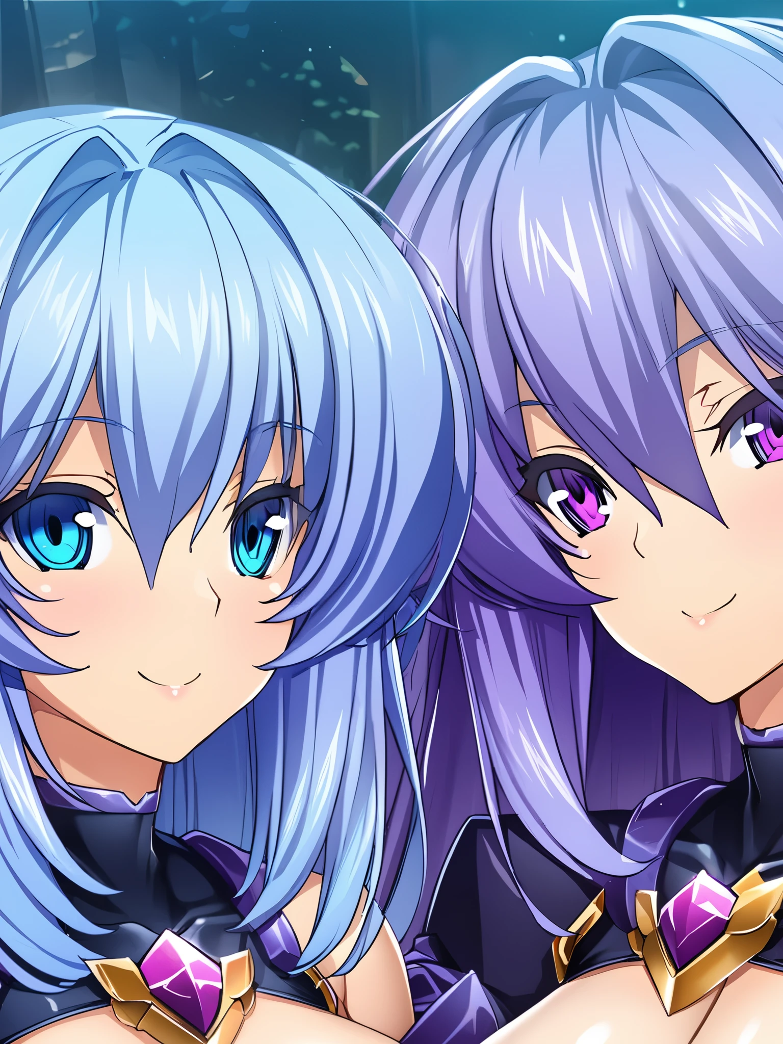 Look at the original post for more information: https://civitai.with/Models/428741/exs-tia-magica-xl-kouyoku-senki-exstia
(masterpiece),(Best Quality),(Super detailed),(Best illustrations),(Best Shadow),(Absurd),(Detailed Background),(But beautiful), (masterpiece),(Best Quality),(Super detailed),(Best illustrations),(Best Shadow),(Absurd),(Detailed Background),(But beautiful), marina katsuragi, Extia, Two peopleの少女, Two people, smile, Long Hair, Choker, Blue Hair, View your viewers, Portrait Blue Eyes, close, Mouth closed, Hair between the eyes, smile, , , , Dark person, corruption, leotard, Purple Hair, purple eyes,https://state./Model/380057/pony-贅沢-from-kouyoku-senki-exs-tia