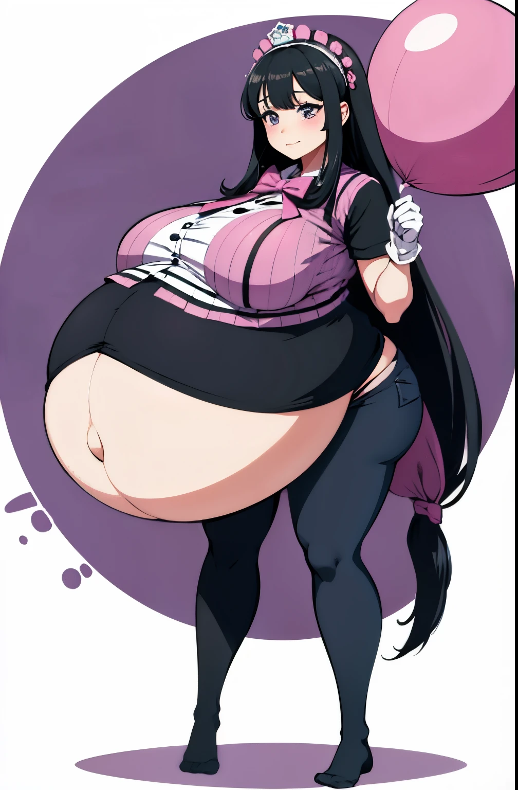 Hair Bow, black hair,Big Baby Bump pregnant, Purple school uniform, Big boobs, nipple, cum, Big Black Balloons,16 years girl, Big pregnant Belly, Big Pregnant girl, Largest Belly of Pregnant, Huge Pregnancy, background hotel room,Huge 9 months Pregnancy Belly, purple eyes