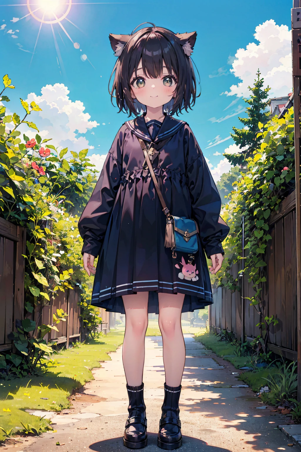 absurd, absolute resolution, incredibly absurd, super high quality, super detailed, official art, unity 8k wall, masterpiece
BREAK
One , innocent, little devil, small and young toddler, cute tiny baby body size , cute smile ,  (Super detailed),  ((Standing under a beautiful sunny sky:1.3)),(1 person、:1.4)、cute face、(Sukesuke&#39;s cute swimsuit:1.4),white and transparent skin、(Bunny ears:1.3)、(Shiny pale colorful pink long hair:1.4),masturbation、(gentle smile、Excited,spread your pussy:1.1)、(Are standing:1.6)、(from below:2), (Medium chest、close-up:1.7)