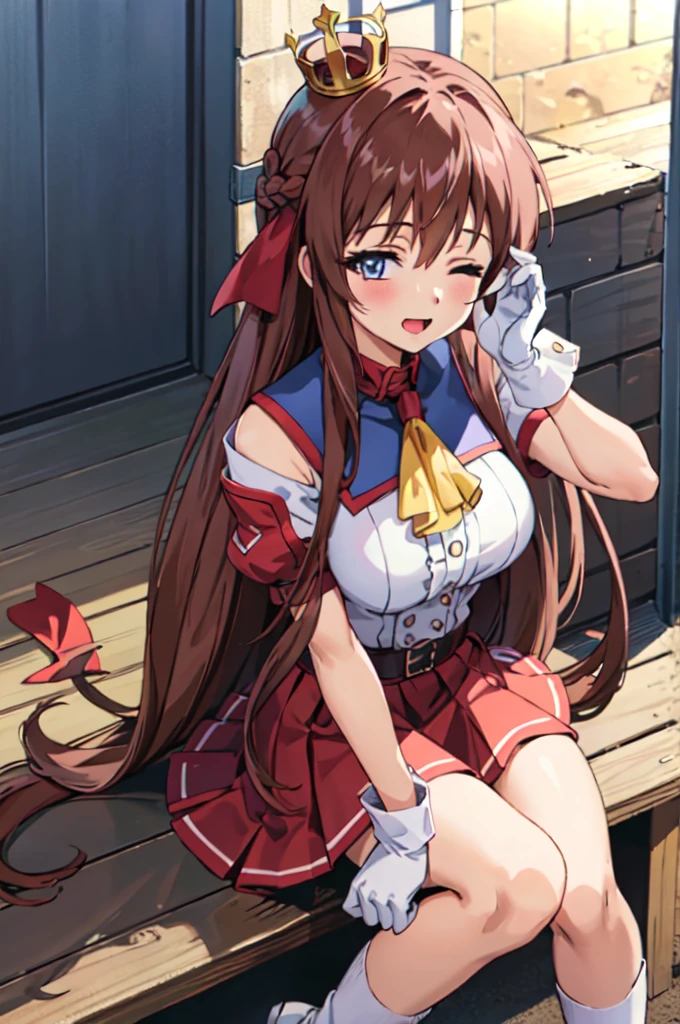 copano rickey \(umamusume\), 1 girl, Solo, Cute Girl,Best Quality, Ultra-detailed, 8K, High resolution, detailed face, sitting on the bed, light smile, New Stars Rose, barefoot,