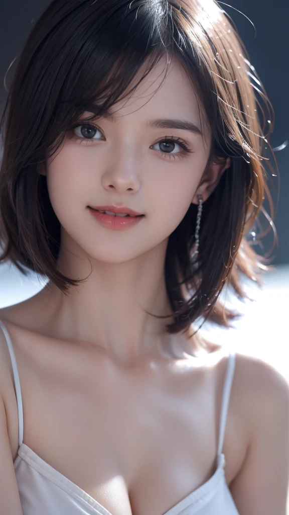 (Browsing Caution:1,4),Mix 4, (8k, RAWphotograph, Highest quality, Tabletop: 1.45), (Realistic, Realistic: 1.37), and, cute, bed,illumination, night, プロのillumination, photographn mapping, Radio City, Physically Based Rendering, Gradient Brunette, 高品質のphotograph, High resolution, 1080P, (Beautiful face), (Detailed facial depiction), (Detailed description of the hand), (Delicate CG), 極端な光and影, Rich details, (Detailed facial features), (Highest quality), (Fine Eyes), Look in front of you,Beautiful woman, Highly detailed face, Highly detailed lips, Fine Eyes, double eyelid,  超High resolution, (Faithfulness: 1.4), photograph, 1 person, [(sad)],  , Thin limbs, sunlight, movie, Cool pose, I Cup, Highest qualityな完璧なボディ, photographのような, (1 person: 1.3), Perfect balance, (Huge, Perfect breasts, Areola),(Realistic, Photorealistic:1.37),1 personの少女, Cowboy Shot,Professional Lighting, Photon Mapping, Radio City, RAWphotograph、(Photorealistic:1.4)、Octane Rendering、Complex 3D rendering with ultra-detail, Studio Soft Light, Rim Light, Vivid details, Super Detail, Realistic skin texture, Detailed aspect, Beautiful details in the eyes, Highly detailed CG Unity 16k wallpaper, compensate, (Detailed Background:1.2),Highest quality, 超A high resolution, Tabletop, 1 personの少女, 20-year-old, , cute顔,((Light on face:1.2)),((movie照明:1.2)),(Photorealism:1.4),((30 piercings in left ear)),((necklace)),((A woman who always smiles)),((nightのプールサイド:1.4)),((Lighting on face:1.1)),((Close-up of face:1.2)),((Delicately depicting the face:1.2)),((Multicolor hair color:1.2))(Pixie Cut:1.5),(((全身Completely naked))),(((nsfw))),(((Completely naked)))