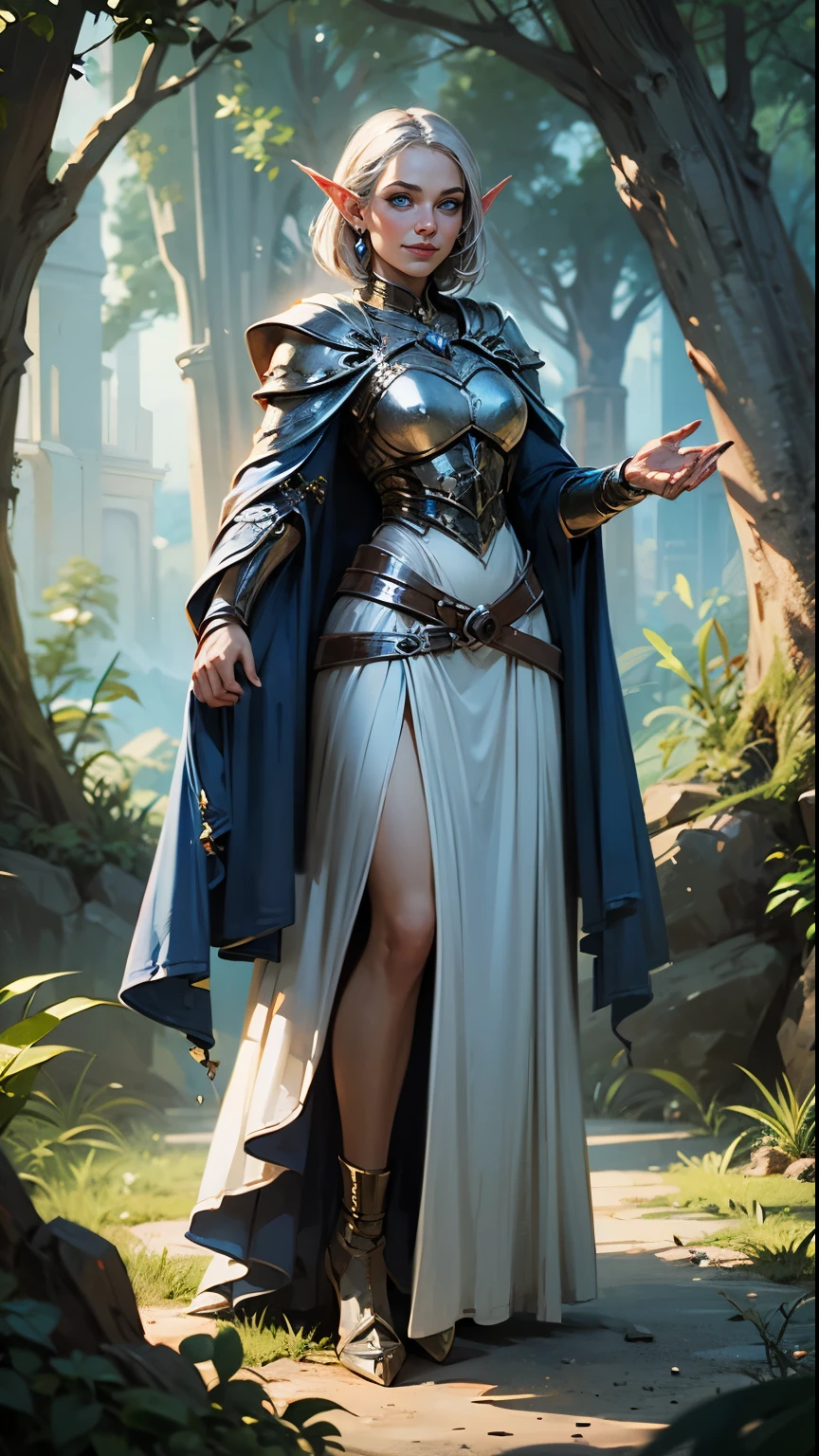photorealistic, high resolution, 1women, solo, hips up, look at viewer, (detailed face), white hair, sorcerer, dark souls style, fighting with boss, jewelry