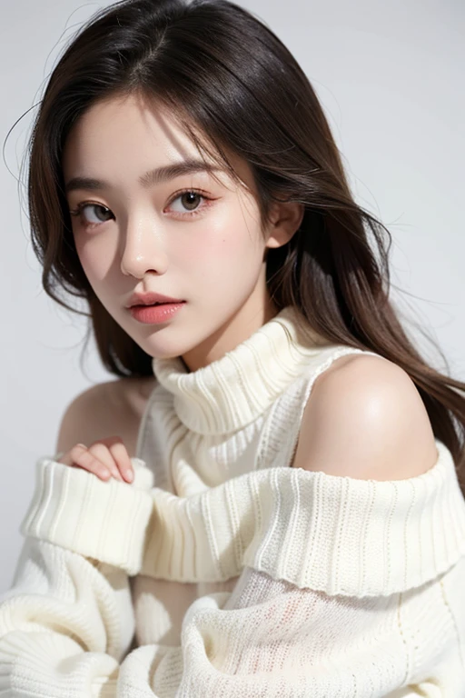 1 Girl, Thin face, Sharp blue eyes, Black Hair, Hair tied in a bun, Thin:1.3, Body, Wearing a light knit sweater, High dark skirt, Hands on knees, Looking at the audience, (Eye level shot, Cowboy shooting),
rest
(best quality:1.3, masterpiece:1.3), (Practical, photo Practical:1.2), high resolution, Ultra HD, 8K, (Practical skin, Delicate and glowing skin), (Normal expression, Perfect anatomical structure),