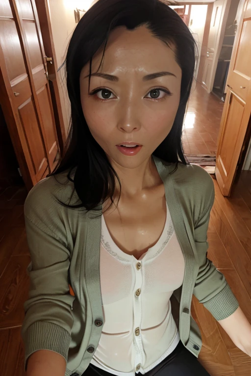 Beautiful Japanese actresses、1 person, 40 years old、double big eye(woman with open mouth and closed eye ), 1、Elegant medium length hair、Black Hair、Shiny skin、(((Face close-up)))、Realistic nostrils、Long and narrow nasal cavity,,,、Emergency stairs in an apartment,　Staircase landing,((Outdoor evacuation stage,))Squat、((Random color open cardigan))、Big Breasts、(Sharp Nose)((hide:1.4,)),performance,眉hide,Please lift your head、Sweaty skin,Oily skin,Hair tied up,Crouching down to give a blowjob,female teacher,Sitting in the hallway、Squat、60 degree hot room、Sweaty skin、Wet transparent fabric,My whole face is sweaty,Sweat running down、Wet Hair、A face enduring intense pain、Screaming face,Open your mouth wide and shout,((On top of a woman,vagina,Sex,))((close ~ eye))